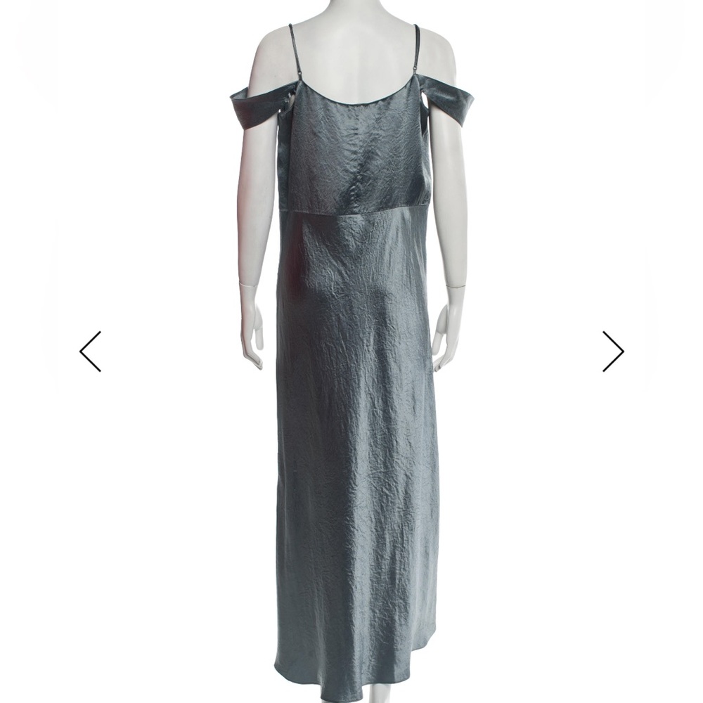 Vince Metallic Gray Maxi Dress
